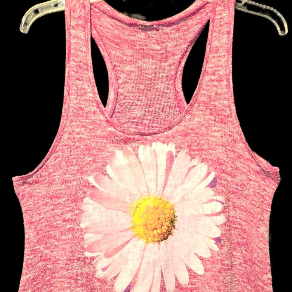 Lightweight Knit Racerback Daisey Crop Top Size L